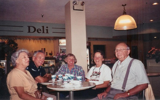 Mary, Bill, Hannah and I with our cousin, Bill Burgess, in Halifax, Nova Scotia, 2003. We also visited cousin Ingrid on the other side of the family and of the province too. The four siblings, and Bill’s wife, Connie, took a trip to Nova Scotia to visit our ancestral land and some cousins. Mary, Bill, Hannah and I with our cousin, Bill Burgess, in Halifax, Nova Scotia, 2003. We also visited cousin Ingrid on the other side of the family and of the province too. The four siblings, and Bill’s wife, Connie, took a trip to Nova Scotia to visit our ancestral land and some cousins.