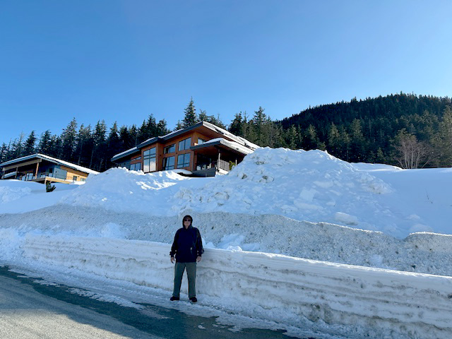 Beautiful in Douglas. View of Robert in front of Seth & Abby&rsquo;s house one April day.