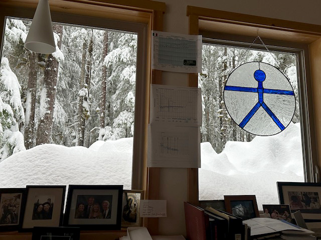 I like looking out my windows when I write&hellip;if I can. 